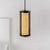A Decorative Guestroom Or Public Area Pendant Which Features A Highly Detailed Woven Cane Mesh Backed Onto Parchment...