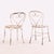French Country 1950s French Iron Garden Chairs - Set of 4 For Sale - Image 3 of 7