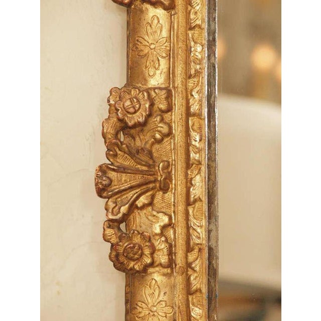 Early 18th Century Louis XIV Gilt Wood Mirror For Sale - Image 5 of 8