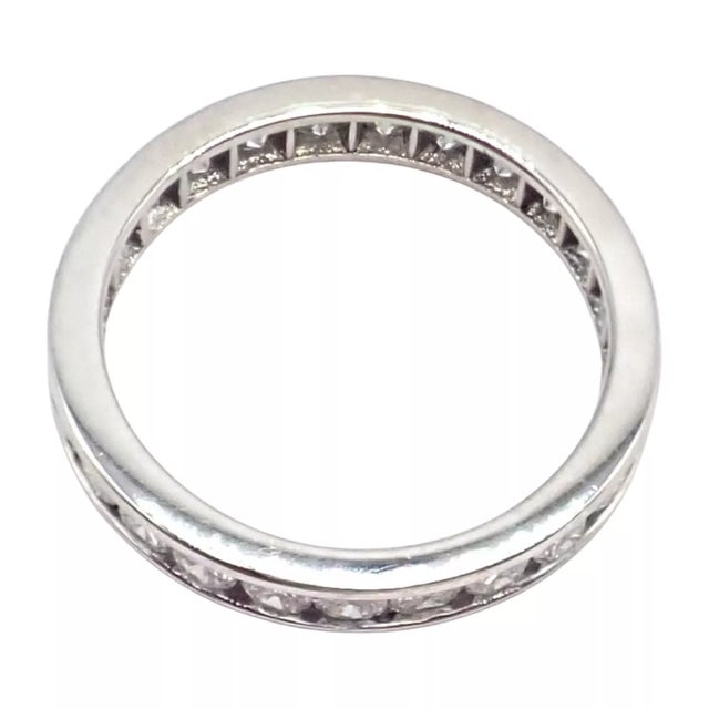 Tiffany & Co Platinum Diamond Full Circle Eternity Band Ring For Sale In Philadelphia - Image 6 of 10