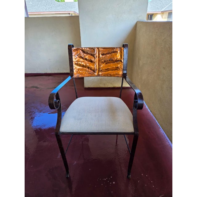 1980s Unique Vintage Iron Bistro Patio Set For Sale - Image 5 of 9