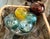 Early 20th Century Coastal Blue Sea Glass Float—3” For Sale - Image 9 of 10
