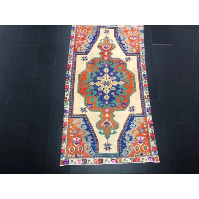 Handmade wool and cotton rug in Turkish Anatolia Carpet, Vintage Oushak Rug, Turkish Vintage Anatolian Rug, Handmade wool...