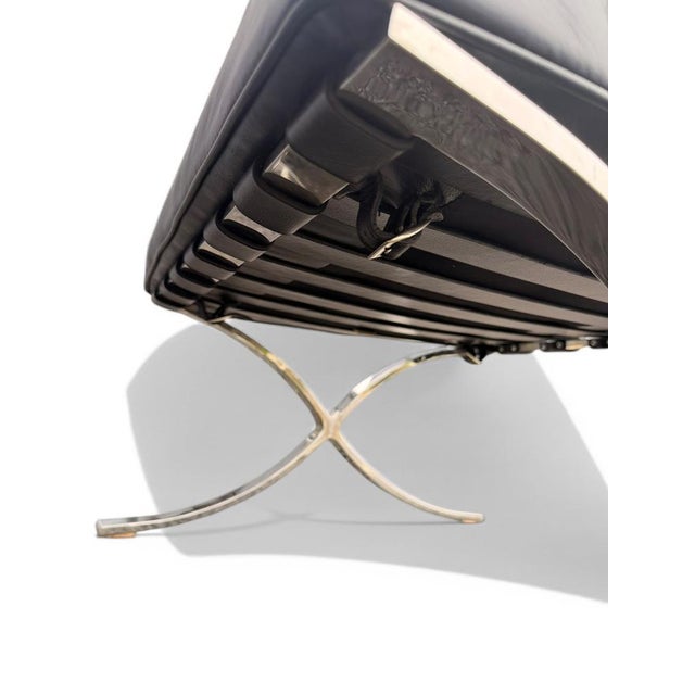 Vintage Barcelona Ottoman by Mies Van Der Rohe for Knoll, 1930s For Sale - Image 12 of 13