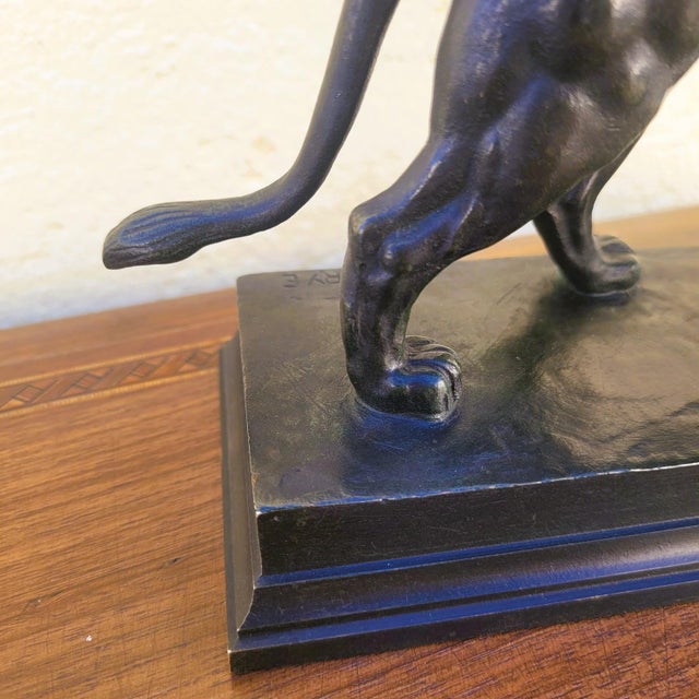 Alfred Barye, Alf Barye, Walking Lion, 1800s, Bronze For Sale - Image 4 of 17