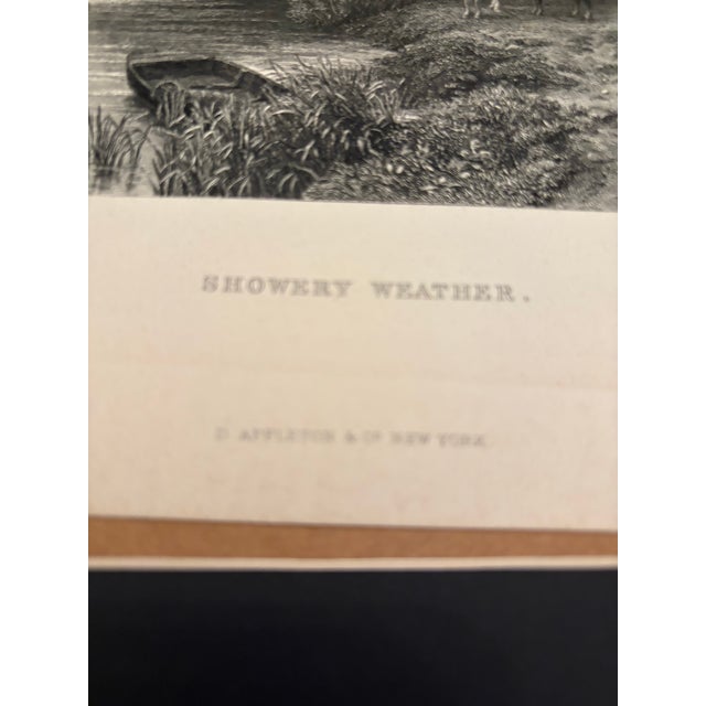 Late 19th Century 19th Century Print "Showery Weather" by Vicat Cole / Charles Cousen For Sale - Image 5 of 8