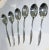 International Silver demitasse spoon set of 6 in solid sterling silver, Pine model, freshly polished, wonderful mid-...
