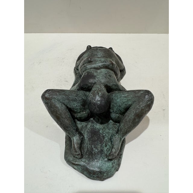 Figurative 1960s Larry Mohr Bronze Lovers Sculpture Signed From Artist Estate For Sale - Image 3 of 8
