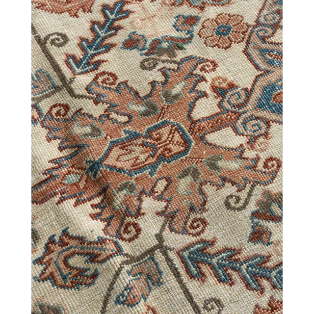 Traditional Vintage Taupe Heriz Rug 8'8 X 11' For Sale - Image 3 of 11