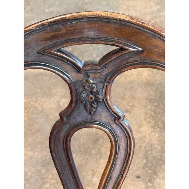 18th Century Pair of Italian Side Chairs For Sale - Image 11 of 16