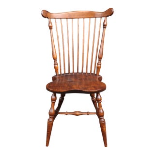 Bench Made Tiger Maple Windsor Chair For Sale