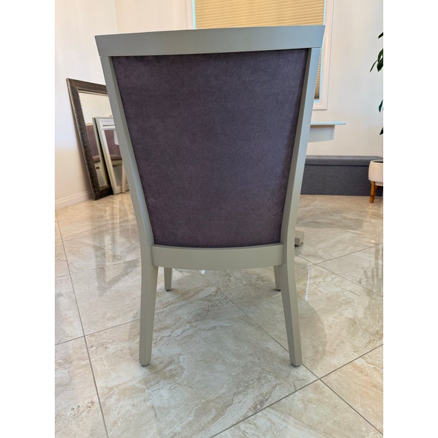 Contemporary Canadel 60 Inch Round Table With 6 Chairs For Sale - Image 3 of 6