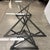 Formations Dual Iron Pedestal Base Glass Dining Table For Sale - Image 9 of 16