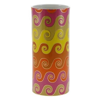 Jonathan Adler 'Carnaby Waves' Porcelain Vase For Sale