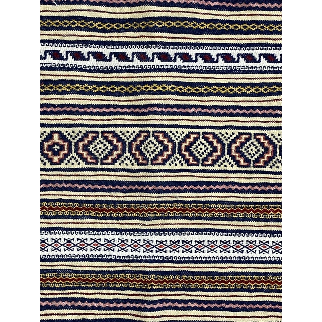 Handwoven Persian Kilim Rug 4'8" X 6'4" For Sale - Image 4 of 6