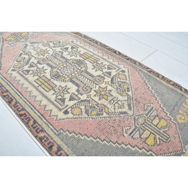 1960s Geometric Vintage Anatolian Rug For Sale - Image 5 of 5