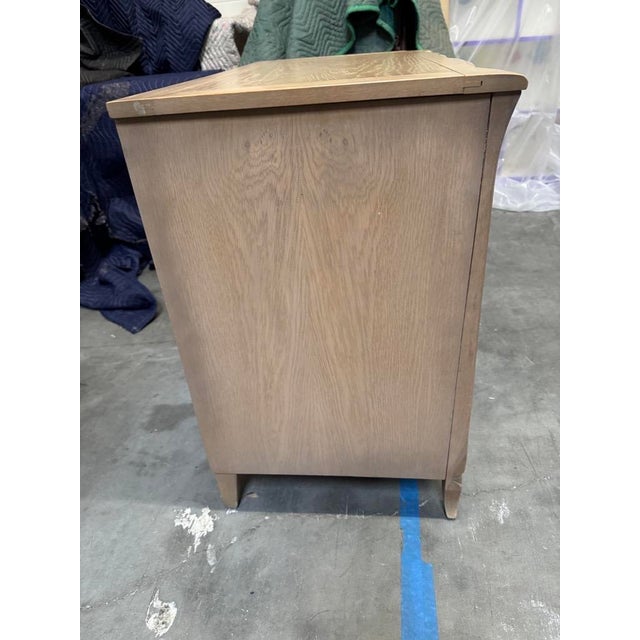 1970s Vintage French Provincial Three-Drawer Commode- Light Wood Finish For Sale - Image 5 of 6