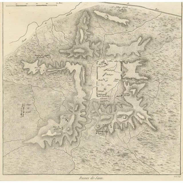 Dominique Baron Vivant Denon, Egypt Architecture and Topography, 1802, Copper Engravings on Paper, Set of 3 For Sale - Image 13 of 17