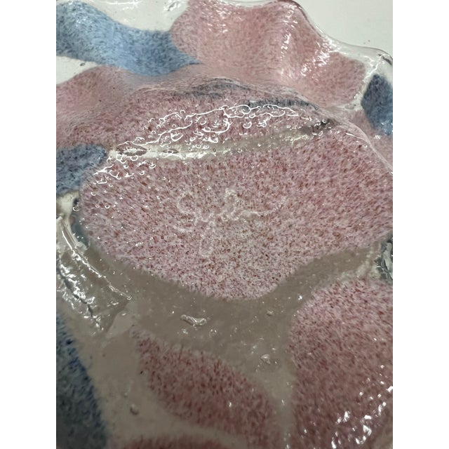 Vintage 1960s Sydenstricker Scalloped Glass Bowl /Candy Dish Signed For Sale - Image 11 of 12