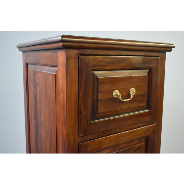 Legacy 4 Drawer File Cabinet - Brown Walnut For Sale - Image 10 of 12
