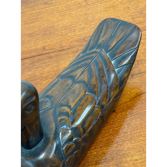 Folk Art Hand Carved Wooden Duck For Sale - Image 10 of 12