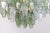 Glass Mid-Century Green and Clear Poliedri Chandelier, 1960 For Sale - Image 7 of 15