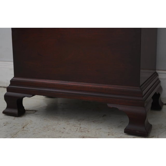 Brown Colonial Simon Willard Federal Inlaid Mahogany Grandfather Clock For Sale - Image 8 of 18