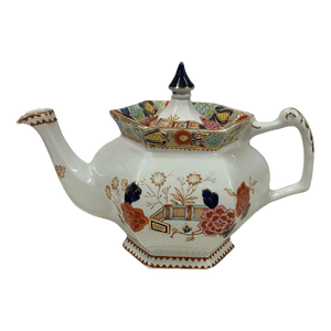 Antique Woods Ware Wincanton Hand Painted Porcelain Teapot