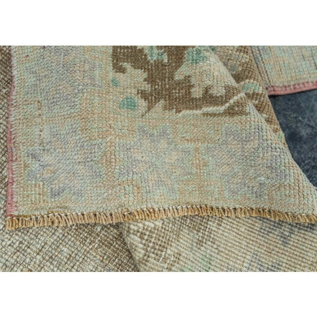 Turkish Vintage Rug 3'7" x 8'8" #20612 For Sale In Houston - Image 6 of 8