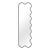 Hvyli Q9 - Narrow Modern Asymmetrical Black Mirror for Contemporary Interiors For Sale