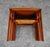 Wood Mid Century Danish Modern Nesting Tables Solid Teak Set 3 Denmark Cane Vintage For Sale - Image 7 of 12