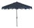 Resistant 9 Ft Crank Market Push Button Tilt Umbrella With Flap in Navy For Sale