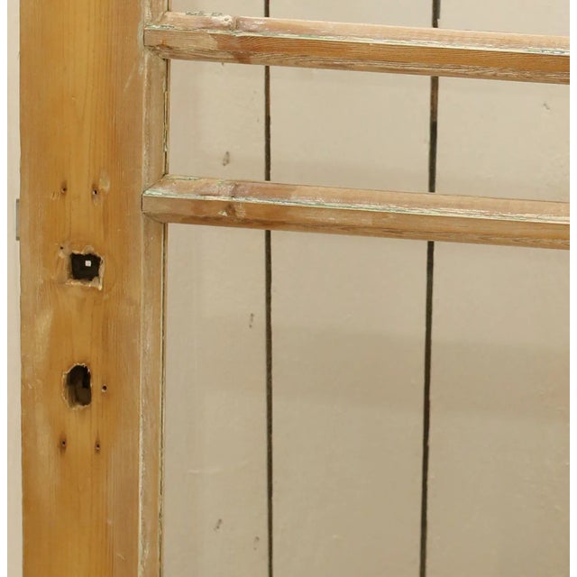 Rustic European Late 19th Century Single Glass French Door For Sale - Image 3 of 5