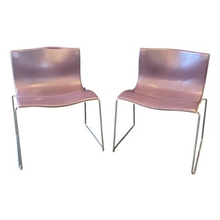 Pair of Mid Century Modern Knoll Handkerchief Chairs by Massimo and Lella Vignelli For Sale
