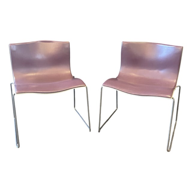 Pair of Mid Century Modern Knoll Handkerchief Chairs by Massimo and Lella Vignelli For Sale