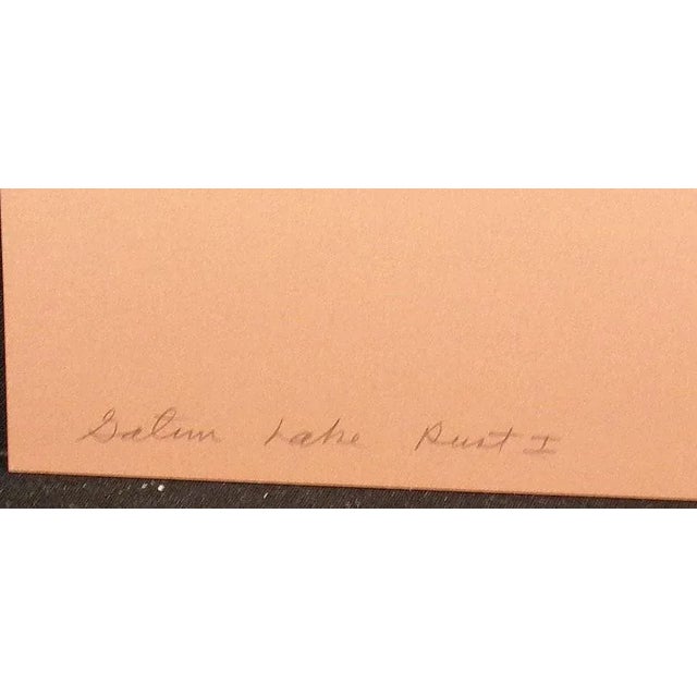 Impressionist 1980s Scott Nellis "Gatun Lake Rust I" Hand Signed & Numbered Fine Art Serigraph, Obo! For Sale - Image 3 of 3