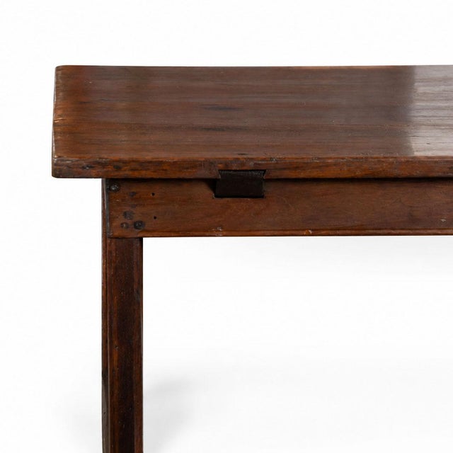 19th Century Long French Oak Refectory Table For Sale - Image 9 of 17