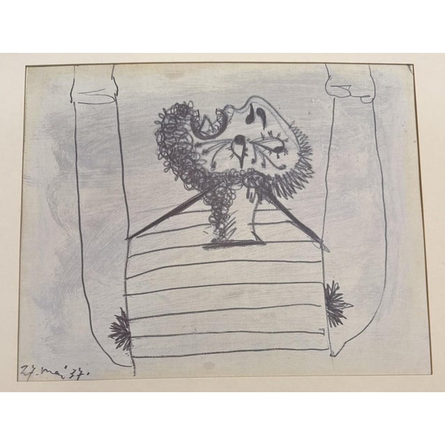 Beige Pablo Picasso, Guernica Study, 1937, Offset Lithograph For Sale - Image 8 of 11