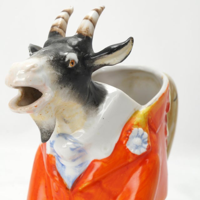 Schaffer & Vater Seated Billy Goat Creamer Germany 1920s For Sale In Phoenix - Image 6 of 8
