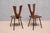 Sculptural Winged-Back Dining Chairs in Oak, France, 1950s, Set of 6 For Sale - Image 6 of 18