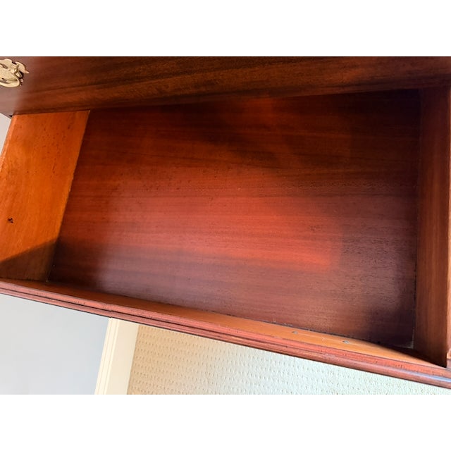 Antique Chippendale Solid Mahogany Highboy Dresser by Northern Furniture Co For Sale - Image 16 of 18