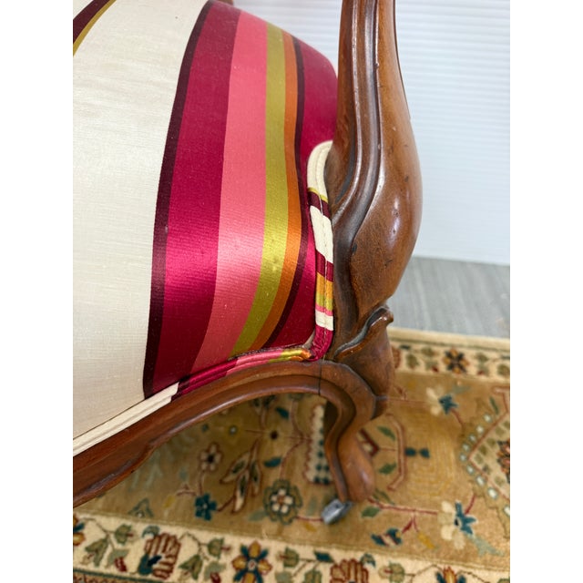 Rococo Revival Bergère Chair, Circa 1890's For Sale - Image 11 of 12