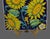 Late 20th Century Vintage Hand Painted Terra-Cotta Sun Flower Tuscan Wall Hanging Tile Trivet For Sale - Image 5 of 10