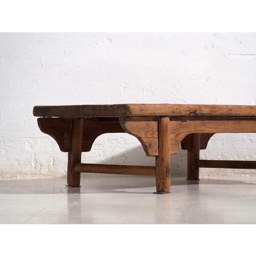 Low Antique Qing Dynasty Shanxi Kang Table in Pine For Sale - Image 4 of 10
