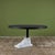 Metal Postmodern Pedestal Dining Table with Marble Foot Base For Sale - Image 7 of 12