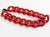 Angela Caputi Angela Caputi Italy Choker Necklace Massive Red Cinnabar Resin Chain For Sale - Image 4 of 10