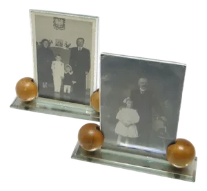 Art Deco Figurative Frames, Belgium, 1930s, Set of 2