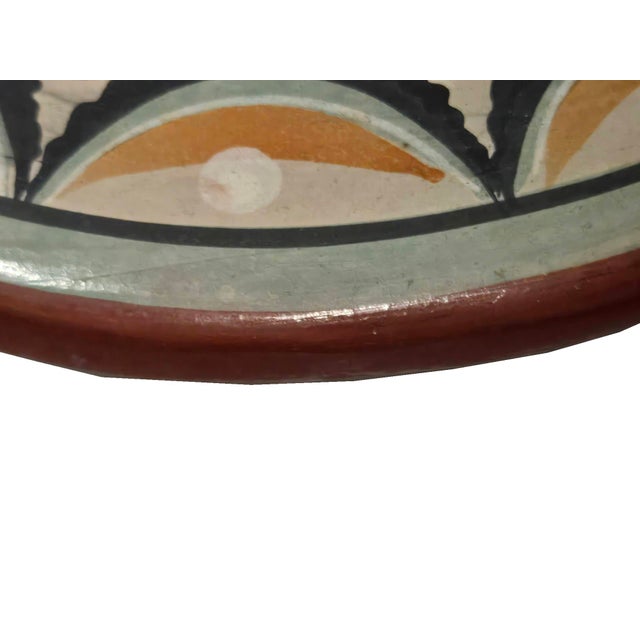 1960s Tonalá Mexico Decorative Wall Platter With Bird Motif For Sale - Image 10 of 13