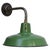 French factory wall light green enamel, white interior Diameter cast iron wall piece: 10.5 cm / 4 inches 2 holes to secure...
