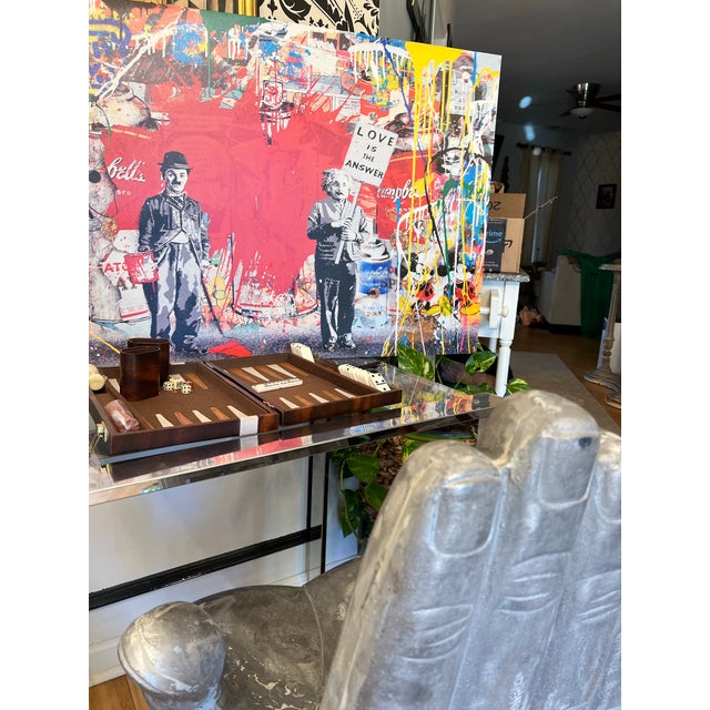 Mid-Century Modern 1970s Petite Dominoes and Checkers Travel Set With Case For Sale - Image 3 of 9